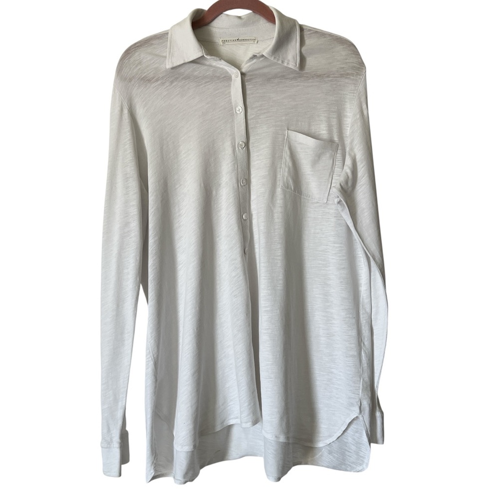Peruvian Connection Cotton Tunic Button Shirt Qui… - image 2